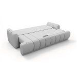 Sofa ACCORDO - ciemnoszary, szenil grubo tkany