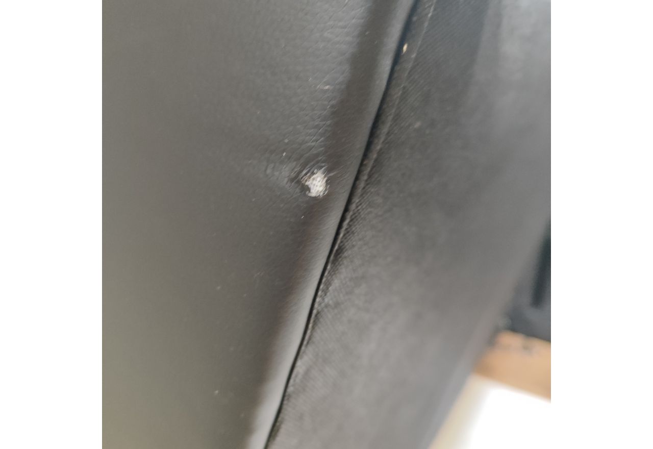 Łóżko kontynentalne ALBERO 2 KING DUO 200x200 - Soft 11 - czarna ekoskóra - OUTLETU