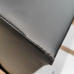 Łóżko kontynentalne ALBERO 2 KING DUO 200x200 - Soft 11 - czarna ekoskóra - OUTLETU