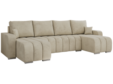 Narożnik KIRASSO U - Monolith 02 - beżowy - OUTLETU