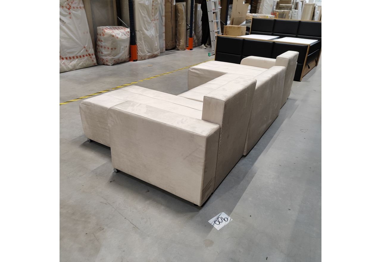 Narożnik KIRASSO U - Monolith 02 - beżowy - OUTLETU