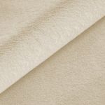 Łóżko tapicerowane NIRA CLASSIC 200x200 - materac pocket - kremowy, plusz