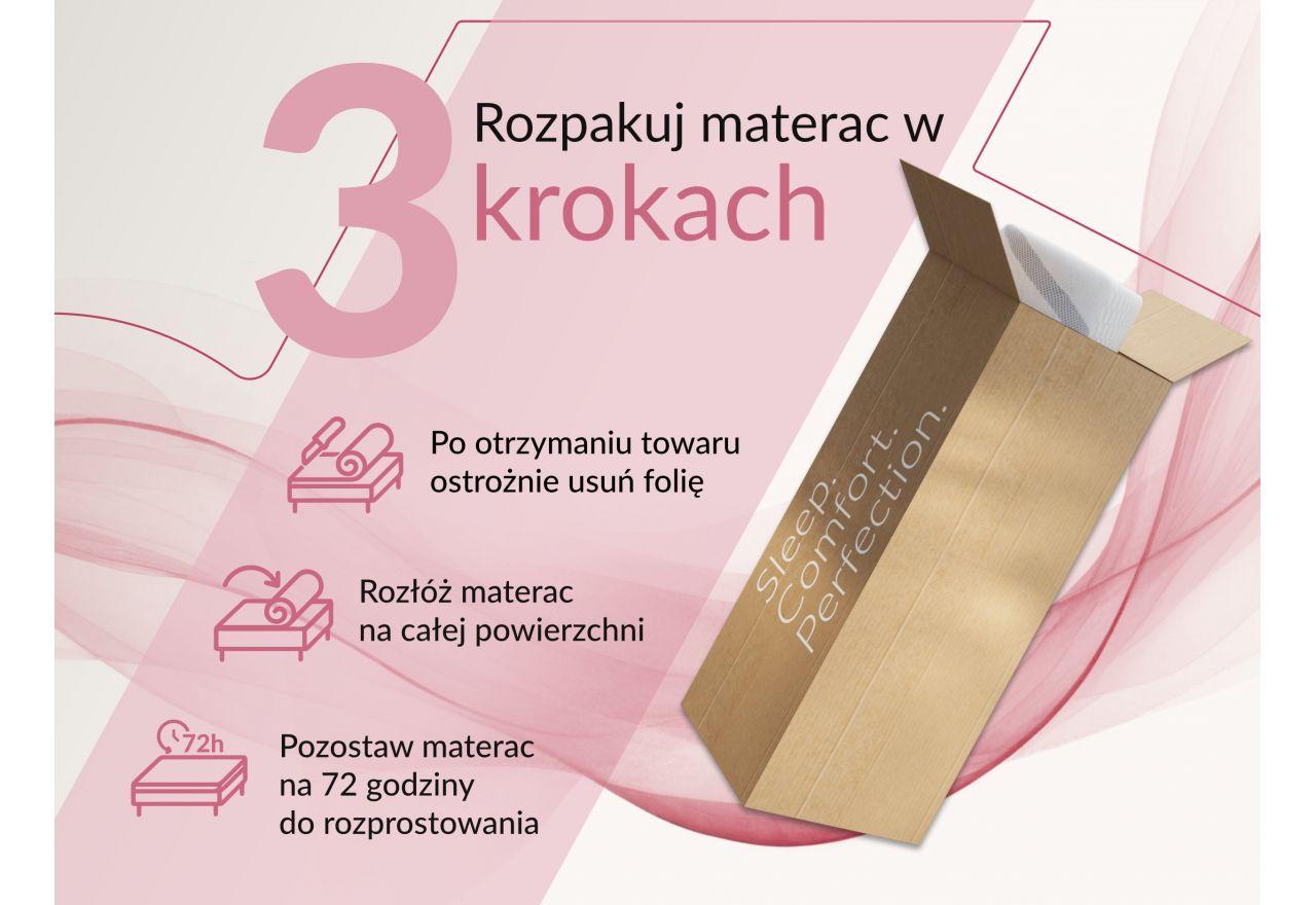 Łóżko tapicerowane NIRA CLASSIC 180x200 - materac piankowy - pomarańczowy, plusz