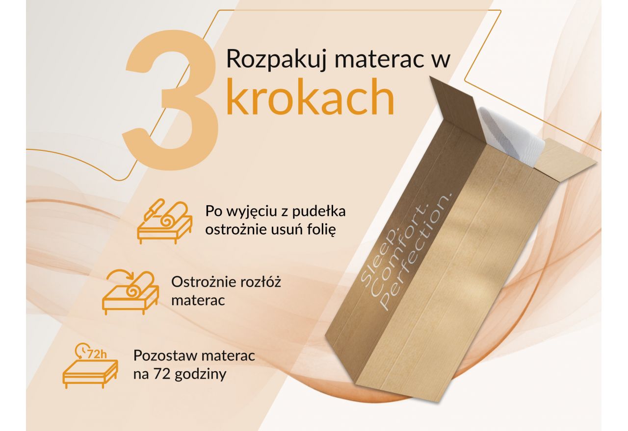Łóżko tapicerowane NIRA CLASSIC 140x200 - materac multipocket - brązowy, welwet