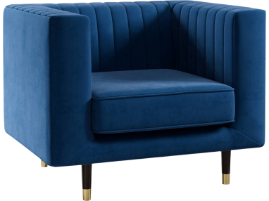 Fotel tapicerowany w nowoczesnym stylu z opcją wyboru tkaniny - ELMO / Kronos 27128
