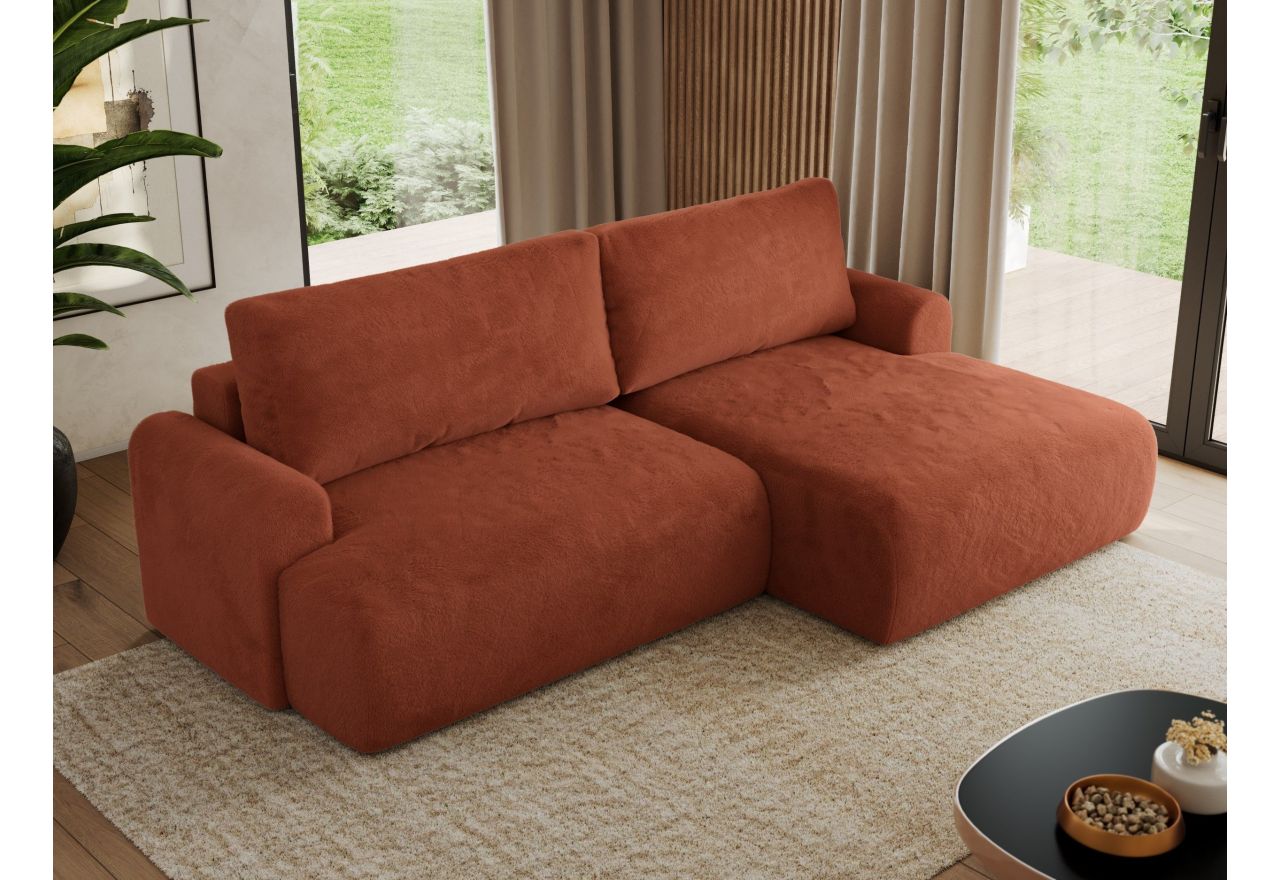 Narożnik TONO L - Lapit 44 - pomarańczowy - OUTLET