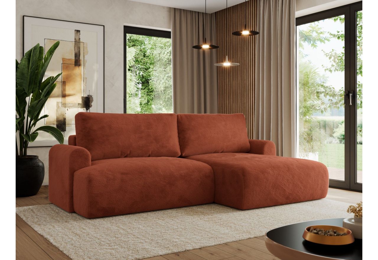 Narożnik TONO L - Lapit 44 - pomarańczowy - OUTLET