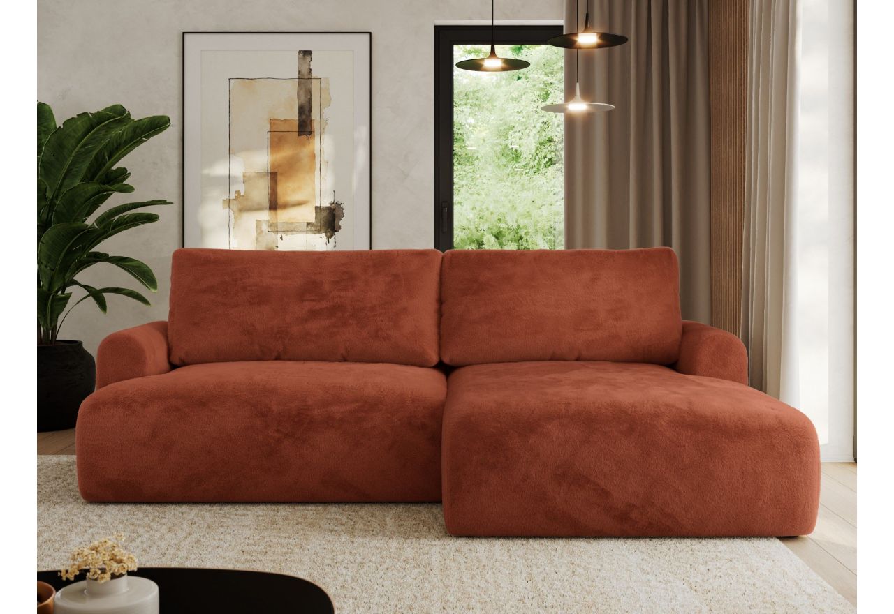 Narożnik TONO L - Lapit 44 - pomarańczowy - OUTLET