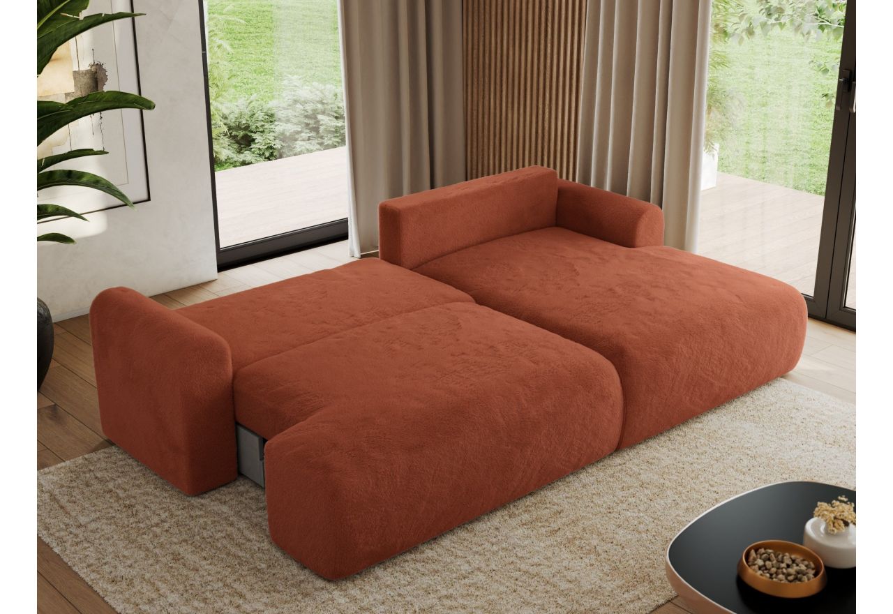 Narożnik TONO L - Lapit 44 - pomarańczowy - OUTLET