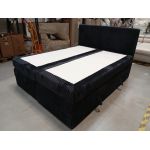 Łóżko kontynentalne TILIANO KING 160x200 - Tilia 100 - czarny - OUTLET