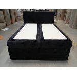 Łóżko kontynentalne TILIANO KING 160x200 - Tilia 100 - czarny - OUTLET