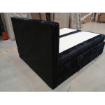 Łóżko kontynentalne TILIANO KING 160x200 - Tilia 100 - czarny - OUTLET