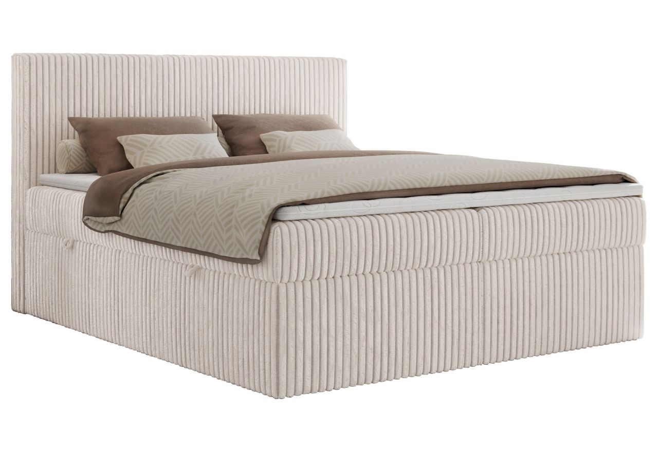 Łóżko kontynentalne TILIANO 140x200 - Tilia 01 - beżowy - OUTLET