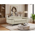 Sofa PETER 2 - kremowy, welwet