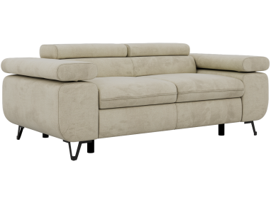 Sofa PETER 2 - kremowy, welwet