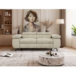 Sofa PETER 2 - kremowy, welwet