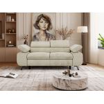 Sofa PETER 2 - kremowy, welwet