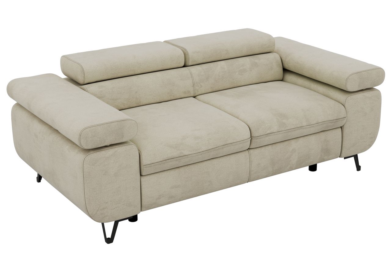 Sofa PETER 2 - kremowy, welwet