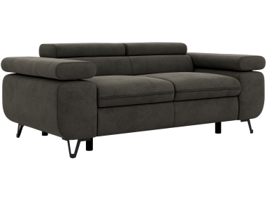 Sofa PETER 2 - ciemnoszary, welwet