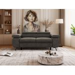 Sofa PETER 2 - ciemnoszary, welwet
