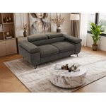 Sofa PETER 2 - ciemnoszary, welwet