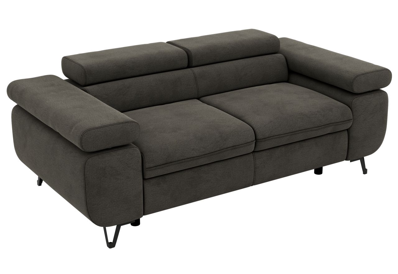 Sofa PETER 2 - ciemnoszary, welwet