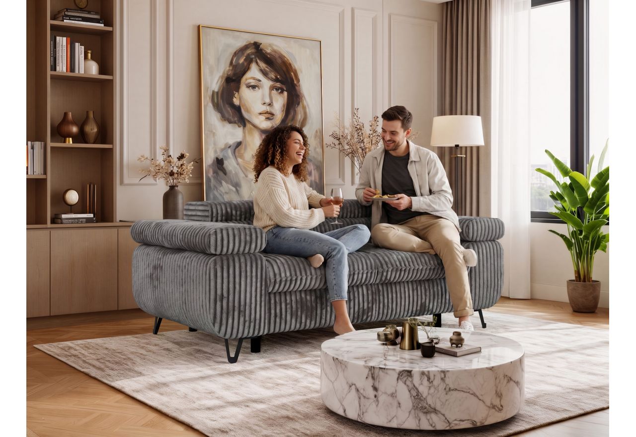Sofa PETER 2 - beżowy, sztruks