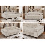 Sofa PETER 2 - beżowy, sztruks