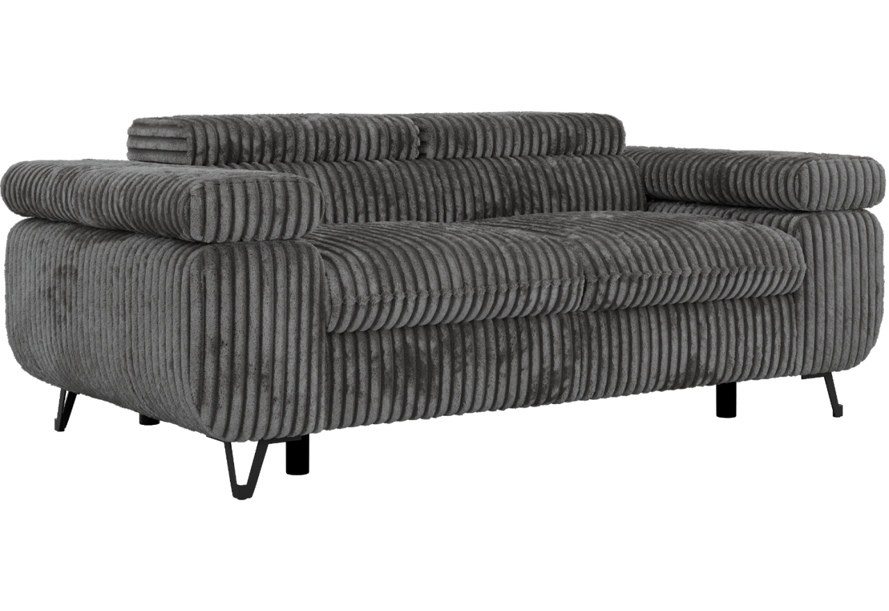 Sofa PETER 2 - szary, sztruks