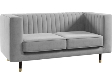 Wolnostojąca kanapa dwuosobowa na wysokich nóżkach do pokoju i salonu - ELMO / Paros 05