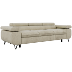 Sofa PETER 3 - kremowy, welwet