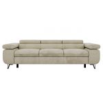 Sofa PETER 3 - kremowy, welwet