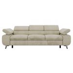 Sofa PETER 3 - kremowy, welwet