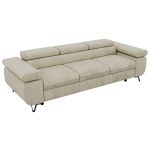 Sofa PETER 3 - kremowy, welwet