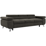 Sofa PETER 3 - ciemnoszary, welwet