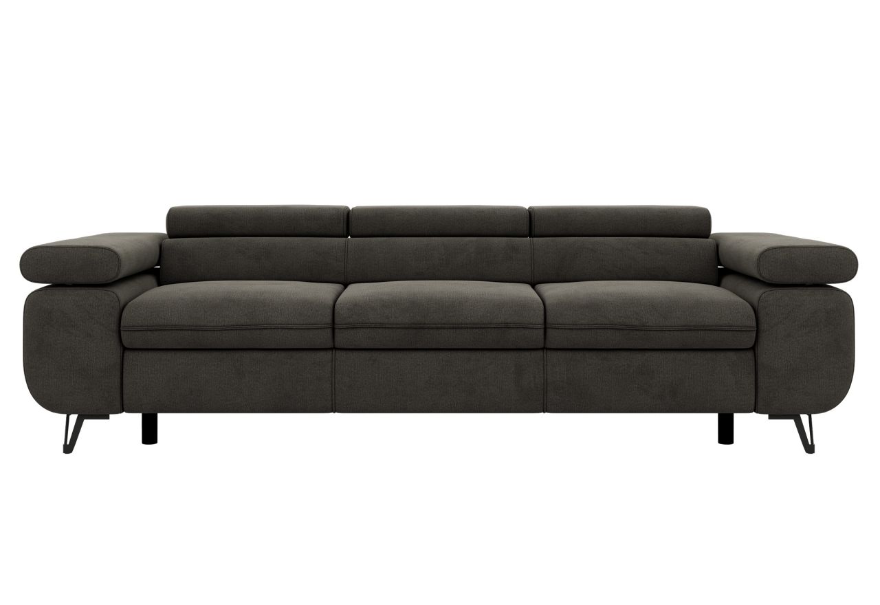 Sofa PETER 3 - ciemnoszary, welwet