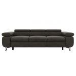 Sofa PETER 3 - ciemnoszary, welwet