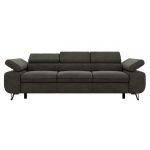 Sofa PETER 3 - ciemnoszary, welwet