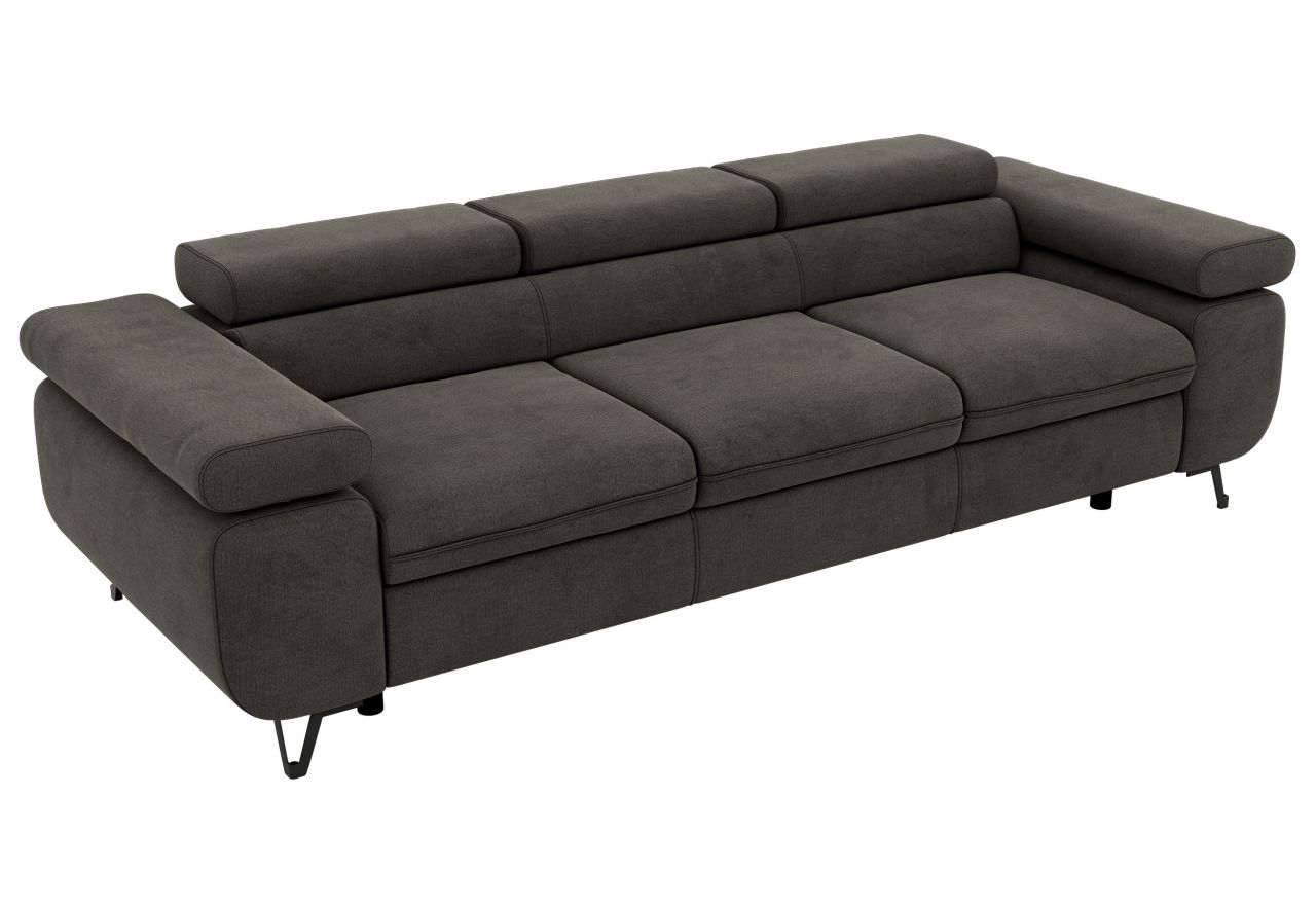 Sofa PETER 3 - ciemnoszary, welwet