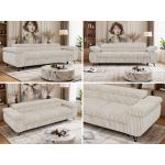 Sofa PETER 3 - beżowy, sztruks