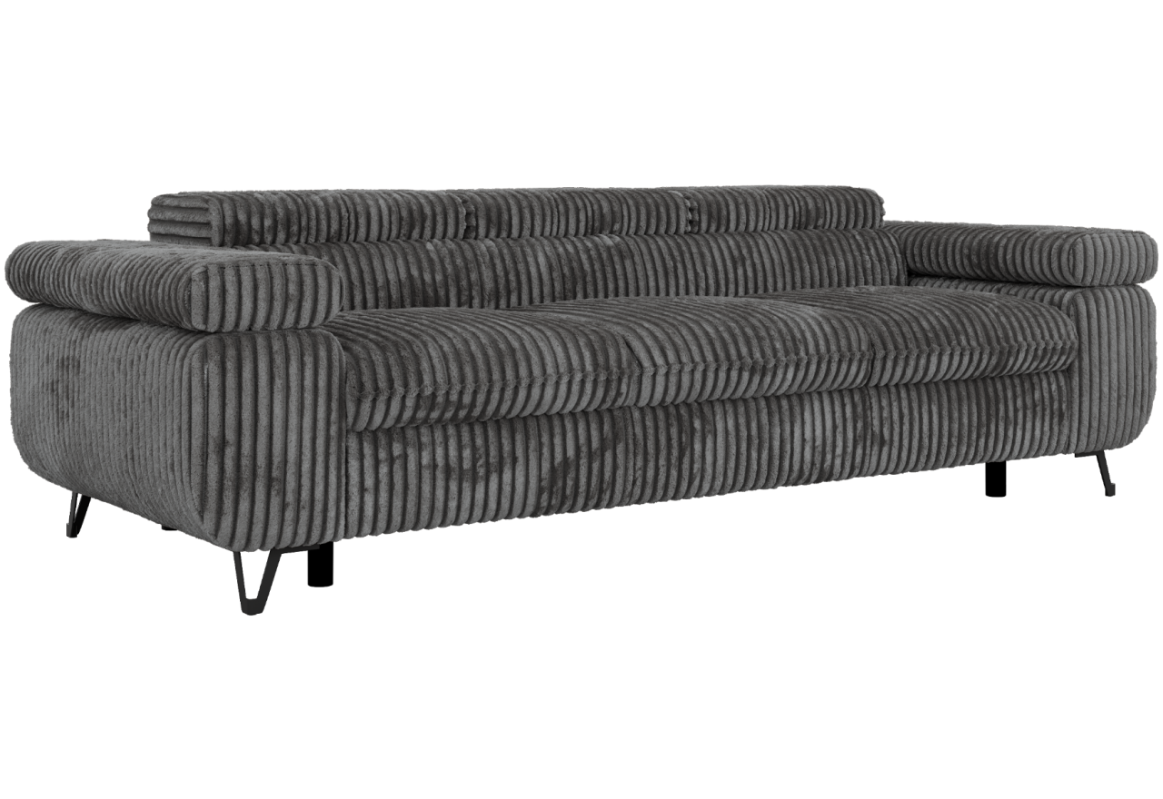 Sofa PETER 3 - szary, sztruks