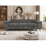 Sofa PETER 3 - szary, sztruks