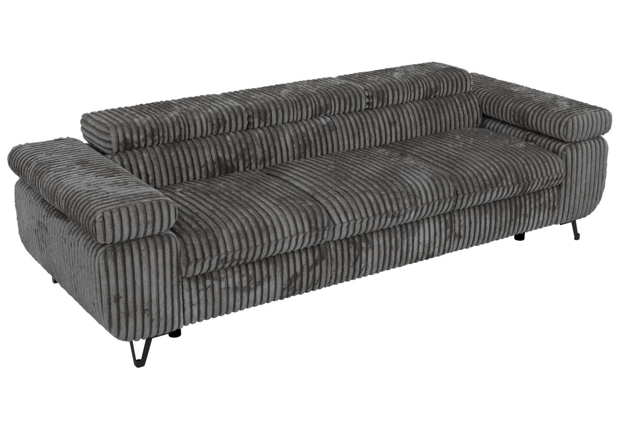 Sofa PETER 3 - szary, sztruks