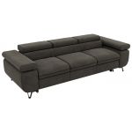 Sofa PETER 3 - funkcja spania - ciemnoszary, welwet