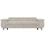Sofa PETER 3 - funkcja spania - beżowy, sztruks