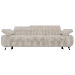 Sofa PETER 3 - funkcja spania - beżowy, sztruks