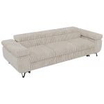 Sofa PETER 3 - funkcja spania - beżowy, sztruks