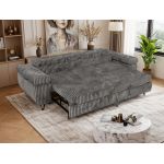 Sofa PETER 3 - funkcja spania - szary, sztruks