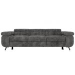 Sofa PETER 3 - funkcja spania - szary, sztruks