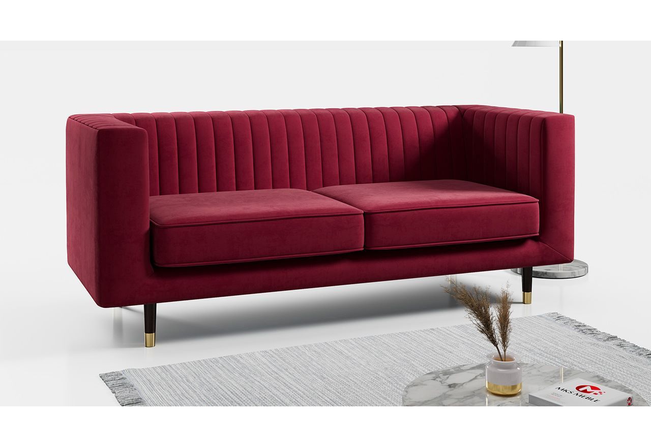 Wygodna sofa trzyosobowa w nowoczesnym stylu na wysokich nóżkach - ELMO / Kronos 2